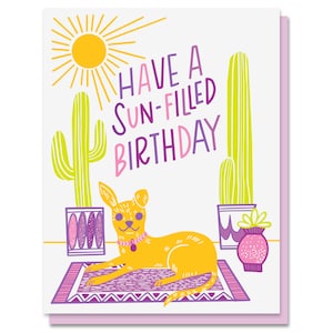 Sun-filled Birthday Card