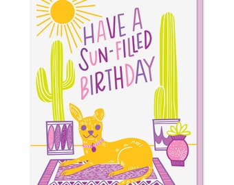 Sun-filled Birthday Card