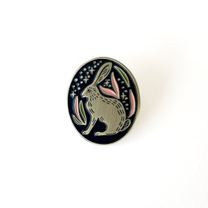 Jackrabbit Magic Enamel Pin, Gift for Nature Lover, Pin for Backpack