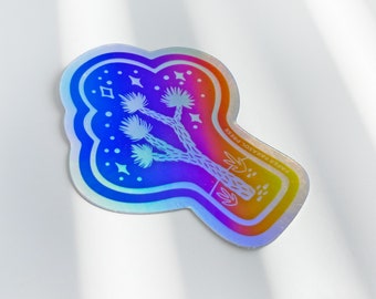 Joshua Tree Magic Holographic Sticker for National Park Lover