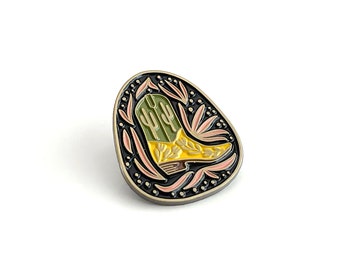 Baja Boot Enamel Pin, Gift for Cowboy Cowgirl, Western Inspired, Enamel Pin for Backpack