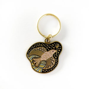Folk Guide Bird Keychain, Bird Accessories, Gift for Her