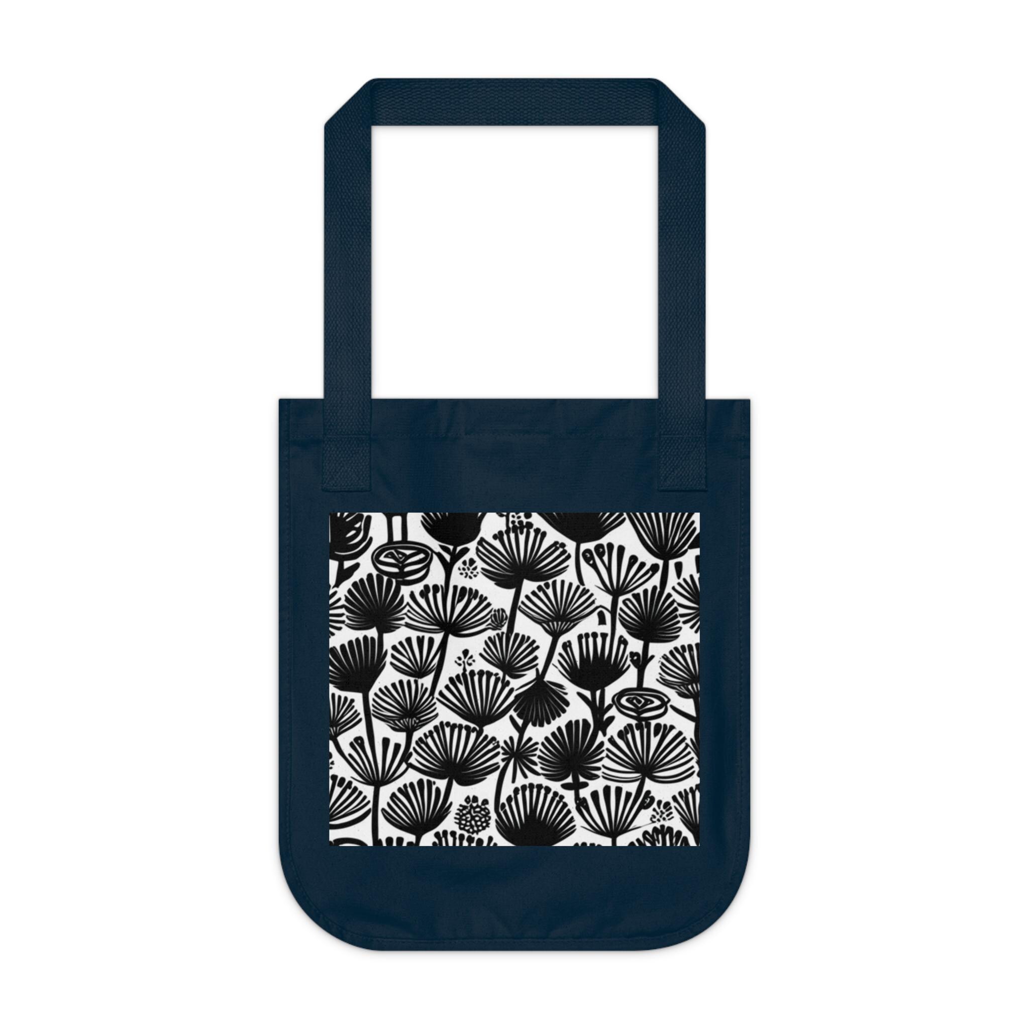 Tan Canvas With Floral Pattern Tote Purse main image 1