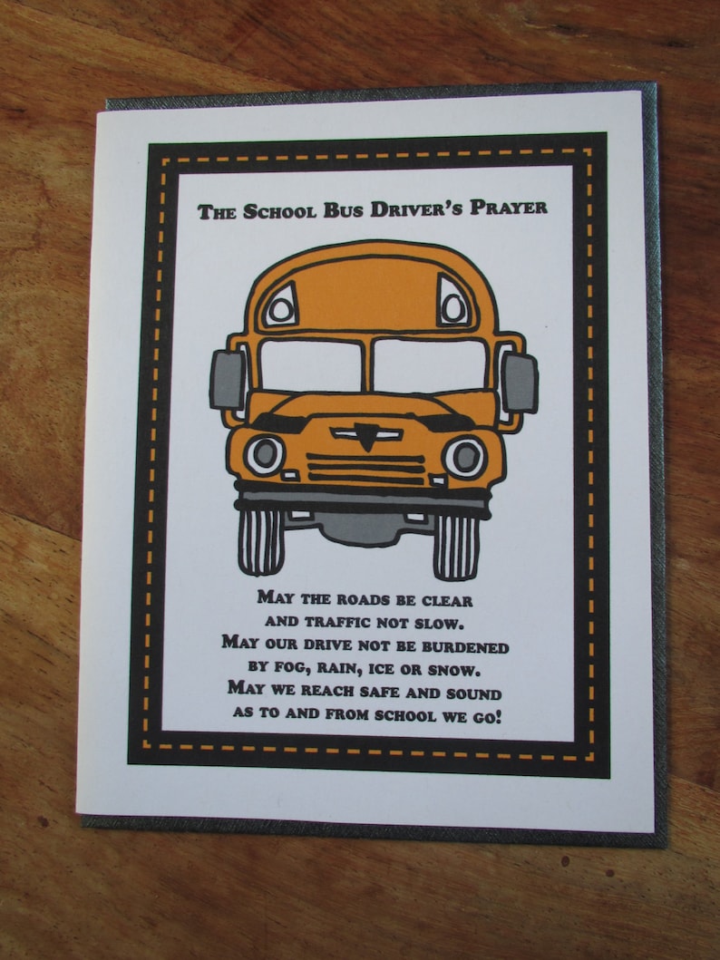 Bus Driver's Prayer 8x10 Printable Instant - Etsy