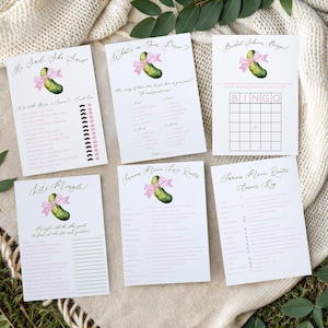 Last Pickle She'll Ever Tickle! Bridal shower game bundle, let's mingle, movie quotes, bingo,he said, she said, your purse, instant download