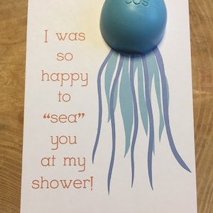 Sea Creature Thank You Cards for EOS Lip Balm, Printable, Octopus, Crab ...