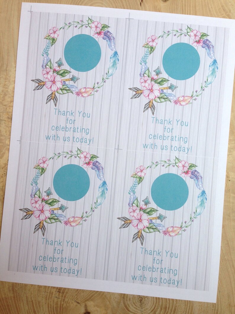 Bohemian Bridal Shower EOS Lip Balm Favor Rustic Arrows - Etsy