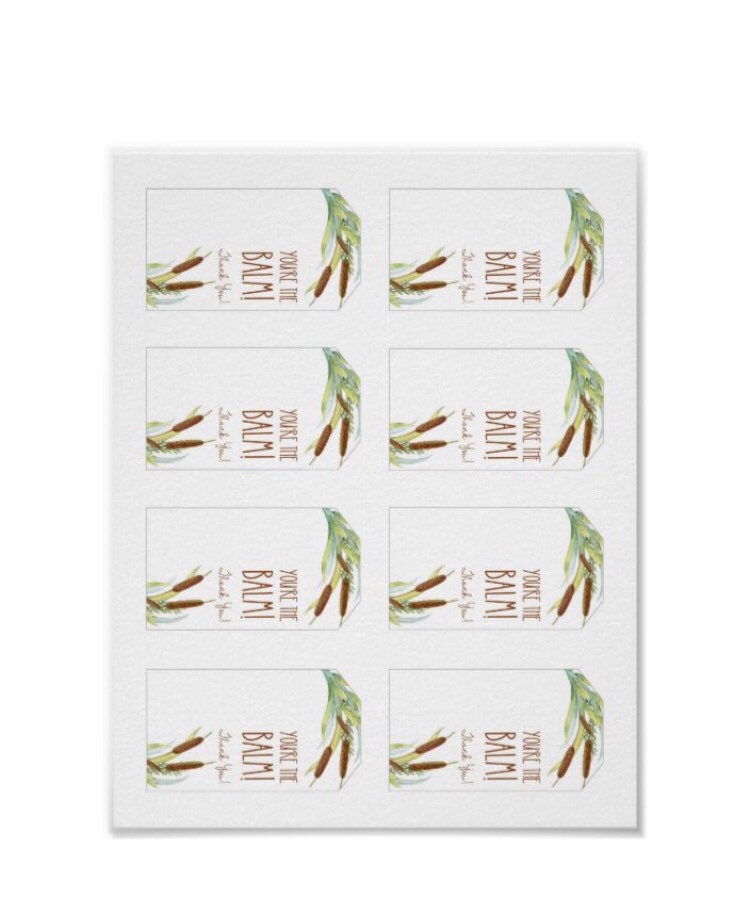 You're the Balm Thank You Lip Balm Gift Tag Printable - Etsy