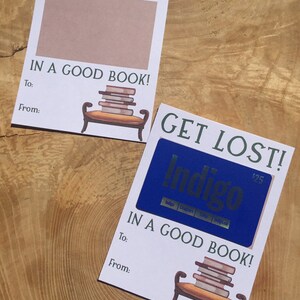 Verlieren Sie sich in einem guten Buch, Buchladen Geschenkkartenhalter, Wertschätzung, Danksagungskarte Geschenkkarte, printable, sofortiger Download, Lehrer, Mitarbeiter