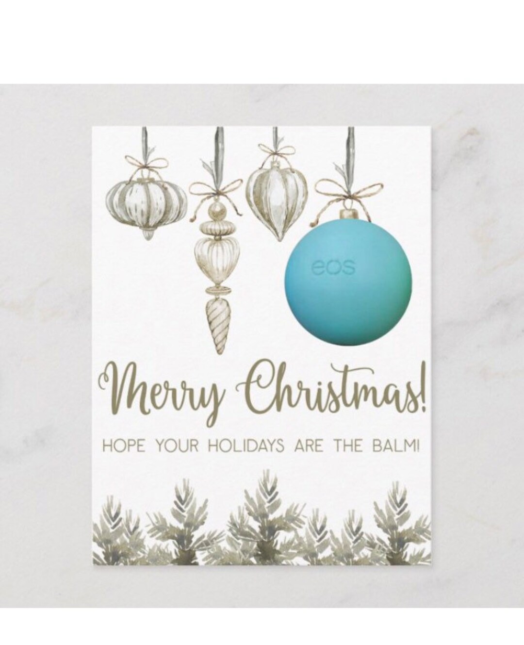 Holiday Cards for EOS Lip Balm, Printable, Instant Download, Gift ...