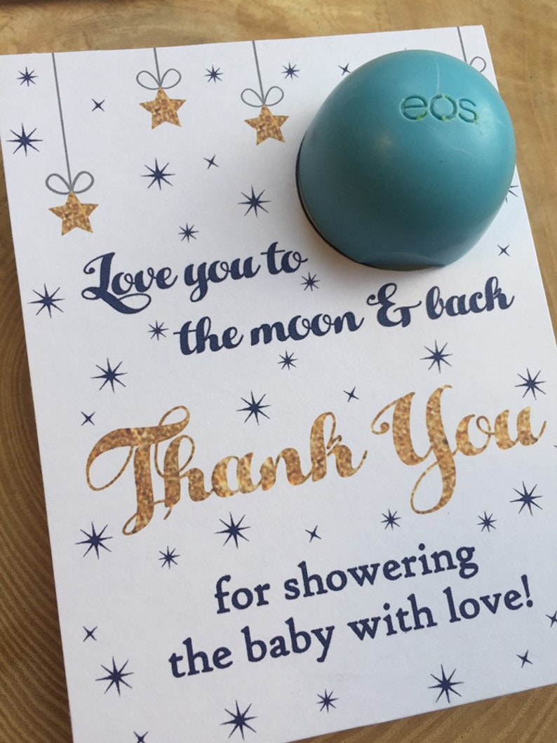Love You to the Moon and Back Baby Shower Favor Printable EOS | Etsy