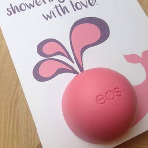 Whale Thank You Cards for EOS Lip Balm Printable Whale Lip | Etsy