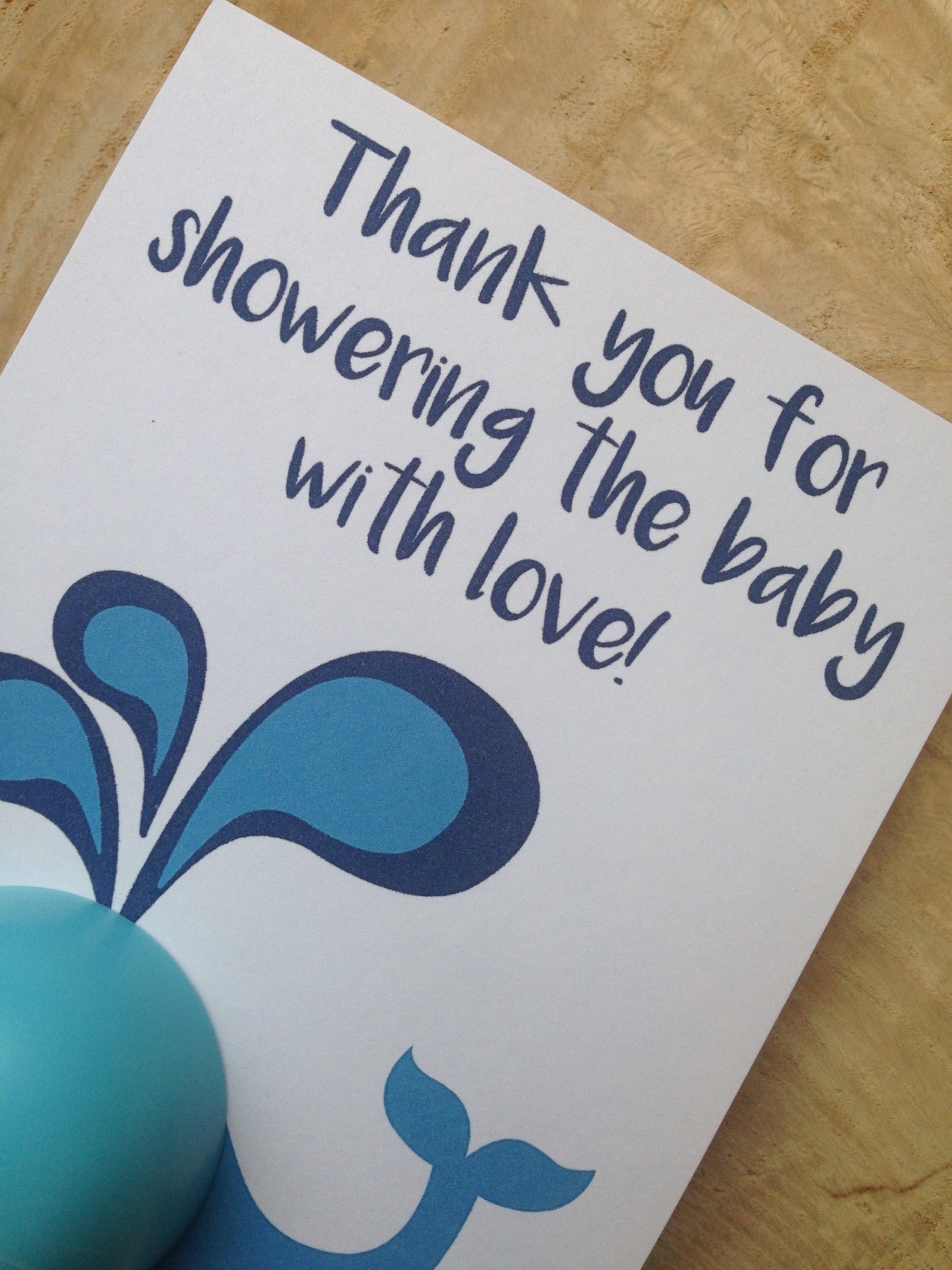 Printable Thank You Lip Balm Cards Whale