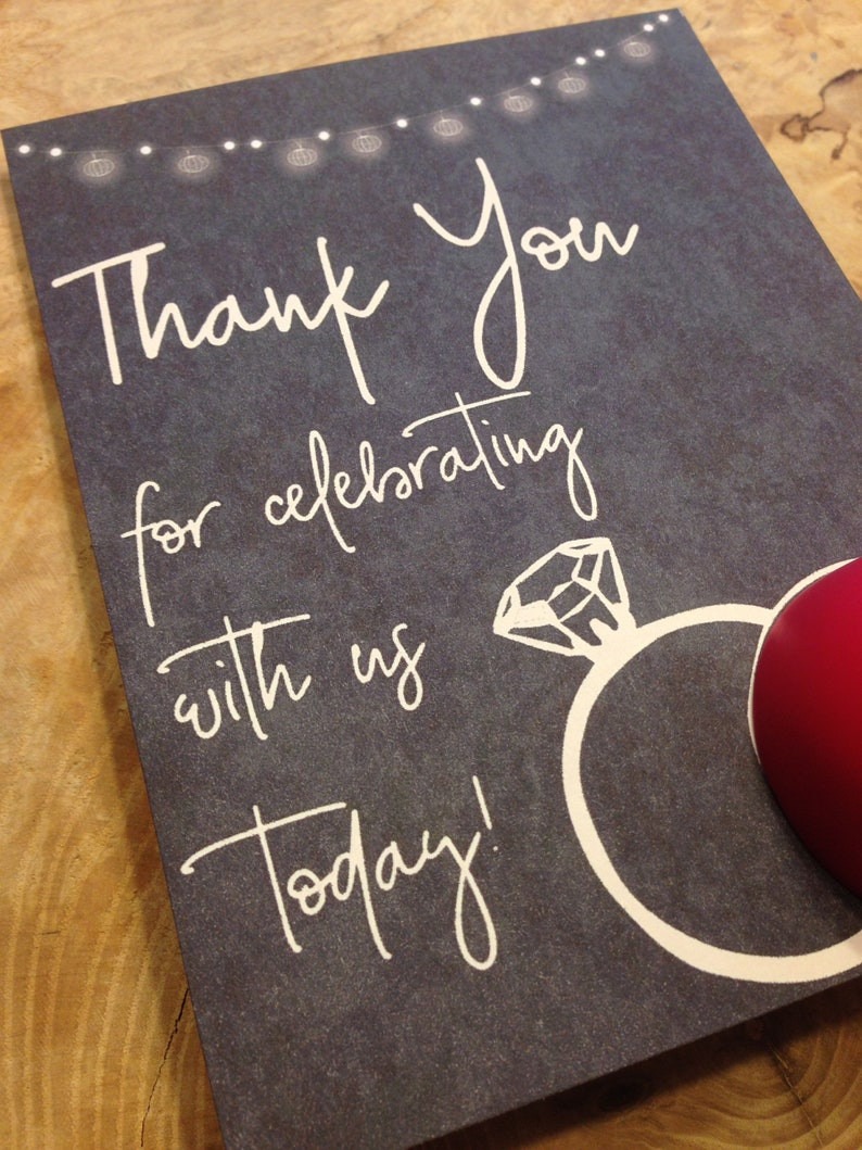 Wedding Rings Bridal Shower EOS Lip Balm Favor Cards Etsy