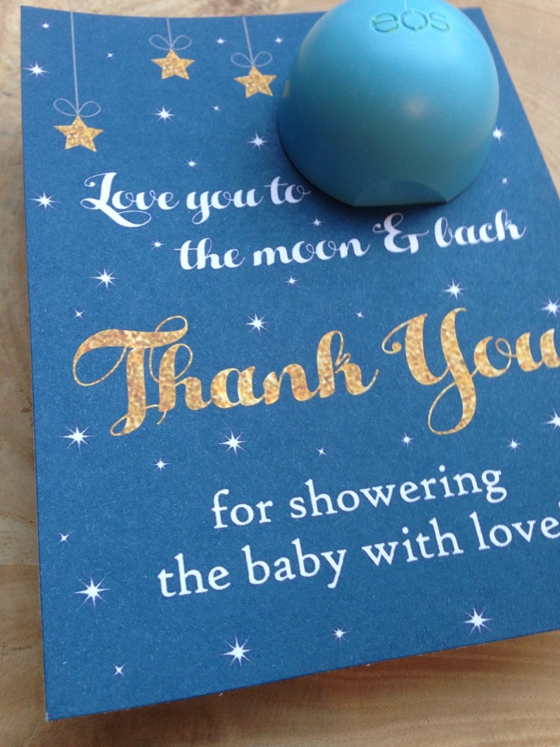 Love You to the Moon and Back Baby Shower Favor Printable EOS - Etsy