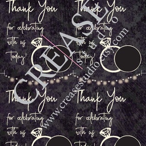 Wedding Rings Bridal Shower EOS Lip Balm Favor Cards, Printable ...