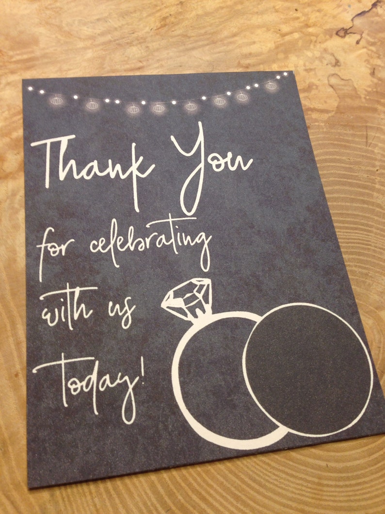 Wedding Rings Bridal Shower EOS Lip Balm Favor Cards Etsy