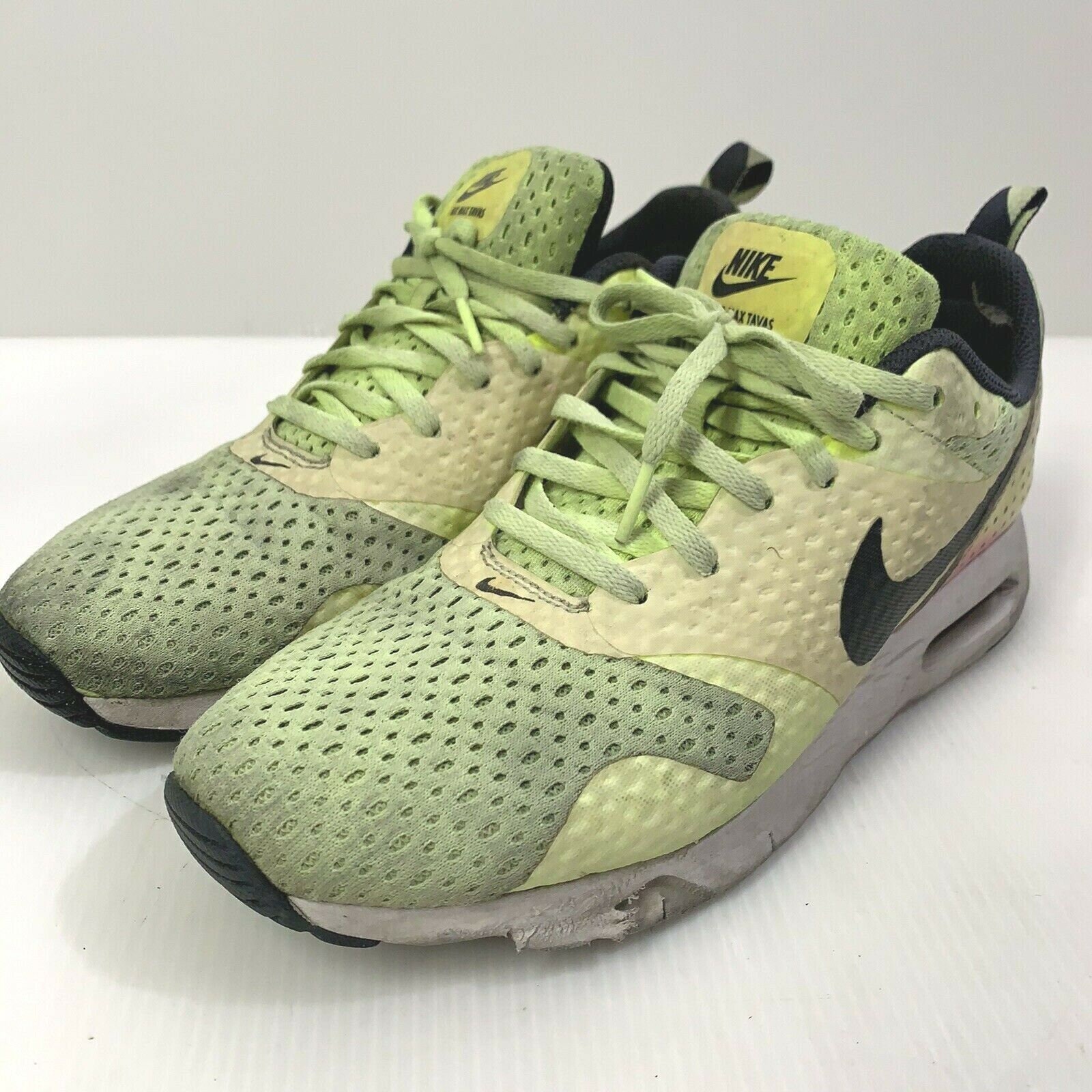 Nike Grade School GS Air Max Tavas FB Running Shoes Volt 845112 700 Junior 7Y