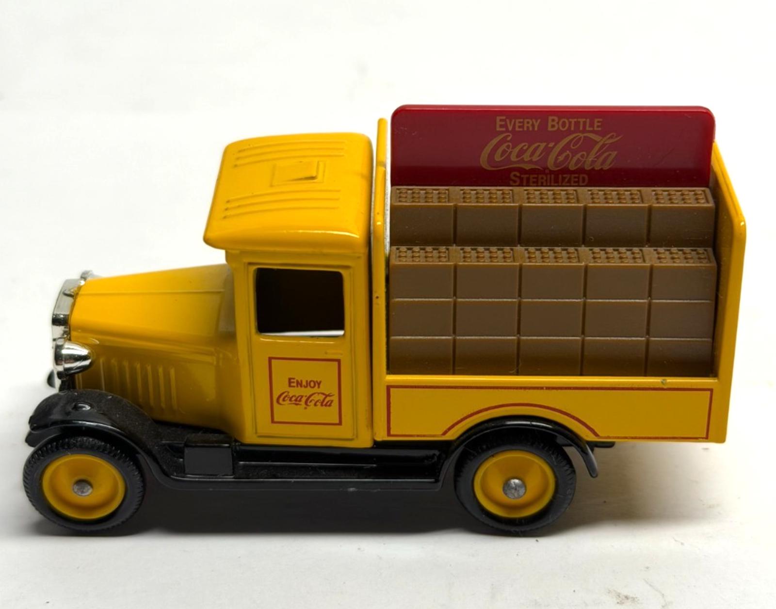 Vintage Lledo Die-cast Metal Coca-cola Yellow Delivery Truck New