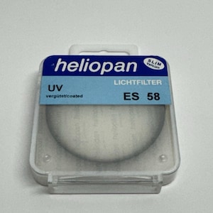 Vintage Factory SEALED Heliopan Digital ES 58mm UV Coated Slim Filter Germany