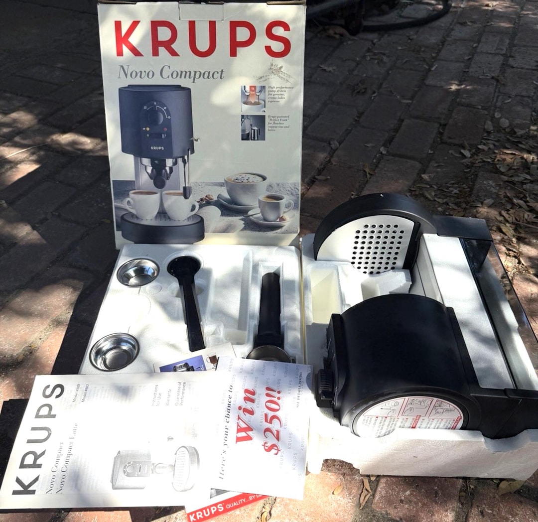 Type 989 VINTAGE NOS Krups Novo Automatic Compact Espresso Machine Type 989 ...
