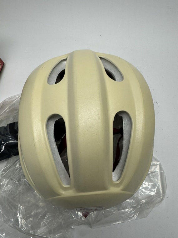 Vintage NOS 1984 Bell V1 Pro White Cycling Racing Helmet S/M