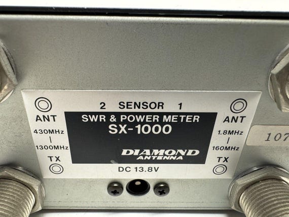 Vintage Diamond Antenna SX-1000 Swr/power Meter WORKS! - Etsy