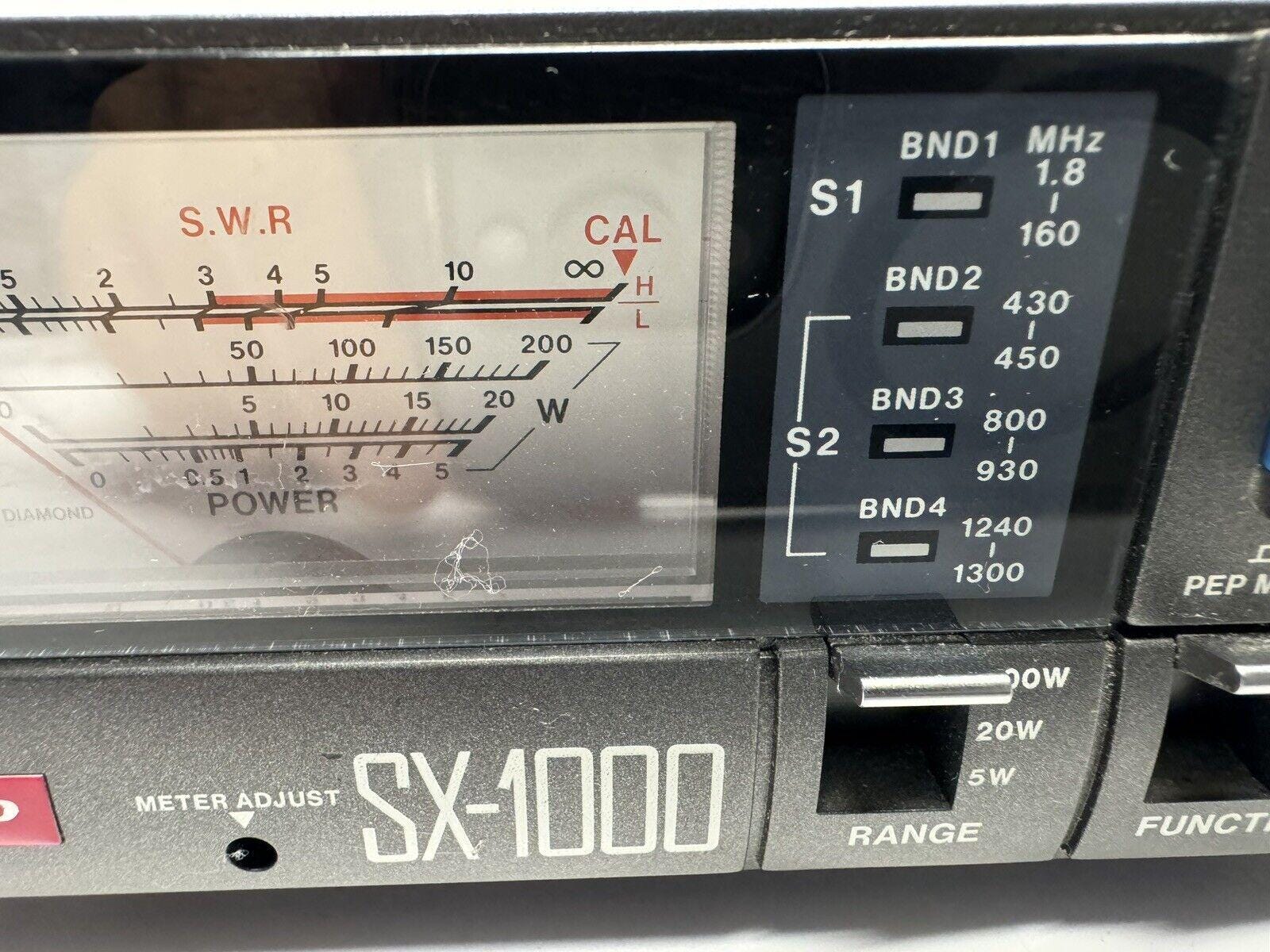 現状品 ダイヤモンド SX-1000 SWR &amp; パワー計 DIAMOND ANTENNA アマチュア 無線機 ITJTYBJ0AZ6M-YR-A02-byebye SX-1000 - SWR and power meter