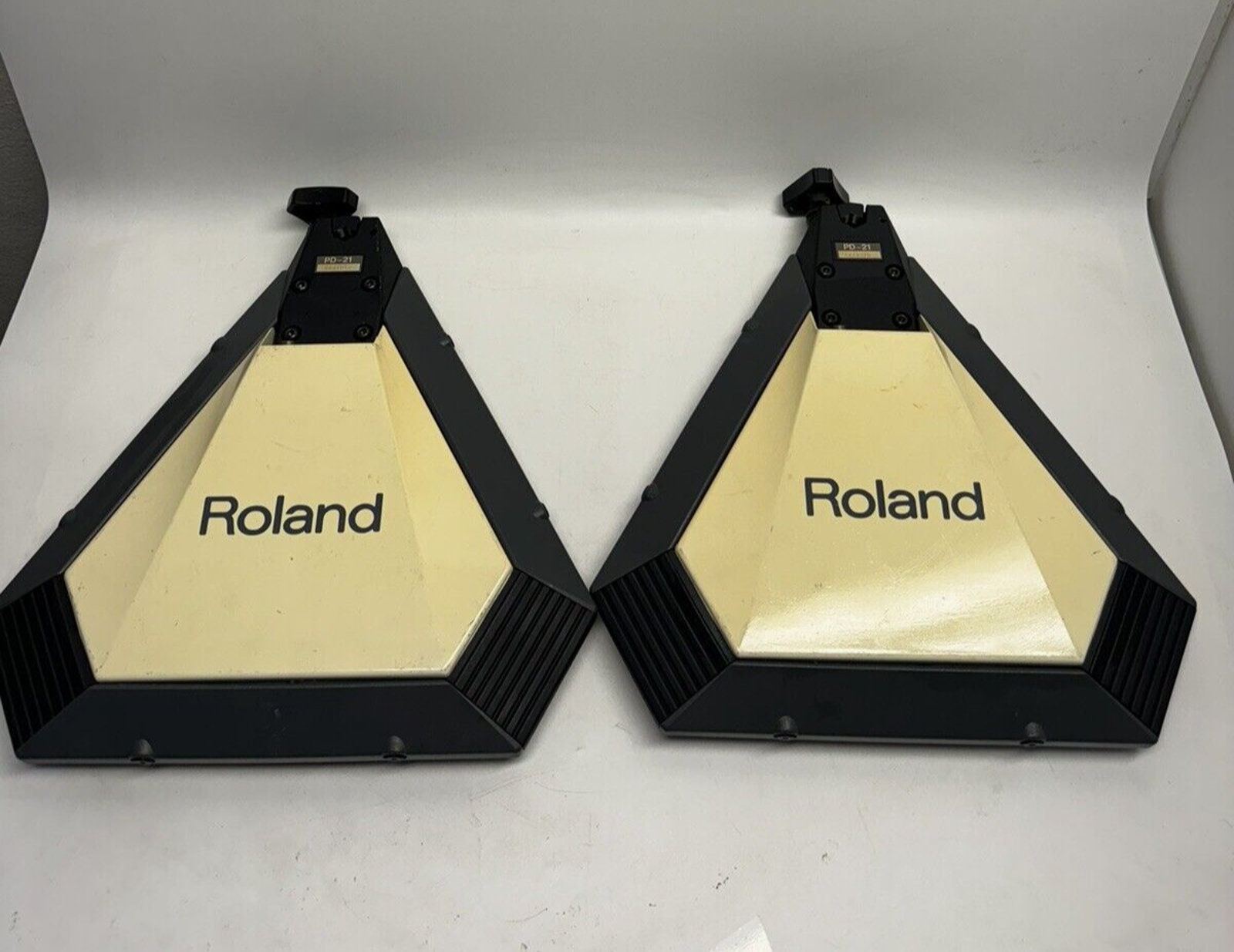 Vintage Lot of 2 Roland Electronic Drum Pads PD-21 Made in