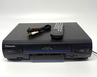 Vintage Panasonic Pv-v4022 Blue LINE 4-head Omnivision Vhs Vcr Player Recorder