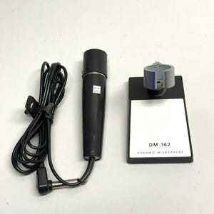 VINTAGE G. E. Dynamic DM-162 Microphone Stand & DM-160 Microphone