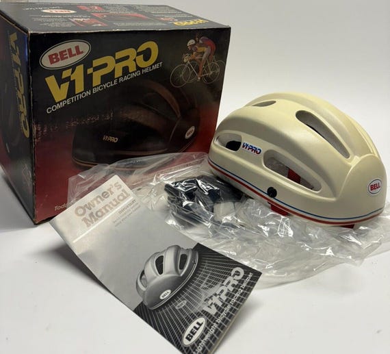 Vintage NOS 1984 Bell V1 Pro White Cycling Racing Helmet S/M - Etsy Vintage NOS 1984 Bell V1 Pro White Cycling Racing Helmet S/M - Etsy