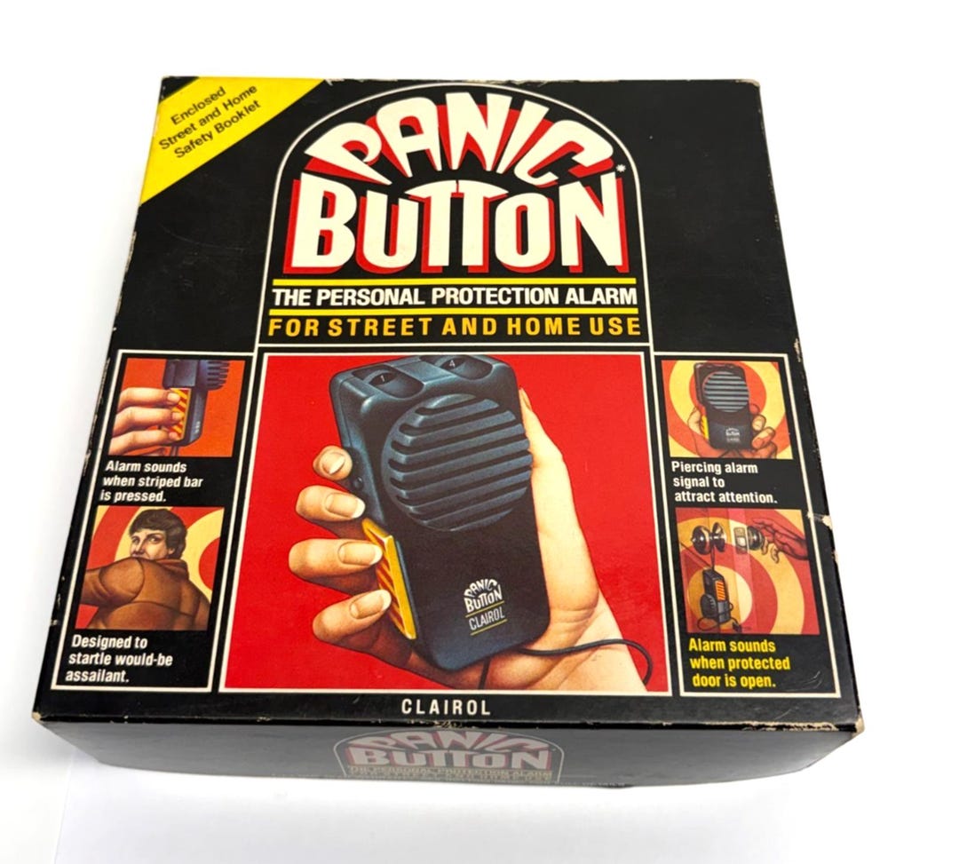 Vintage NEW Panic Button Personal Protection Alarm Use by Clairol - Etsy