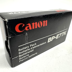 VINTAGE NOS Canon BP-E77K Battery Pack Black Rechargeable Ni-Cd 6-Volt 1000mAh