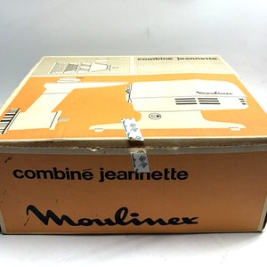 Vintage Rare Sealed NEW Moulinex Combine' Jeannette Food Processor FRANCE MADE