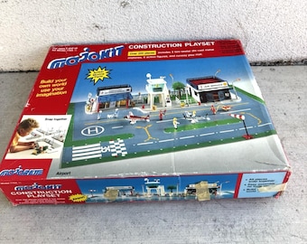 VINTAGE Majorette Majokit Airport Construction Playset #7703 Made in France