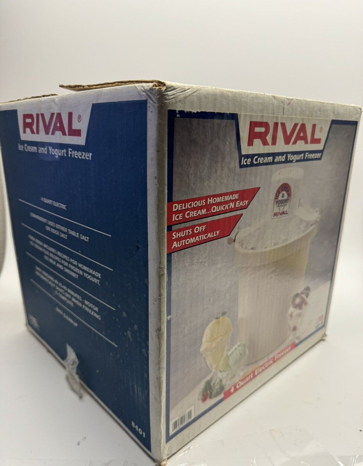 Vintage SEALED NEW Rival Electric Ice Cream Yogurt Maker 4 Quart 8401 Etsy Denmark