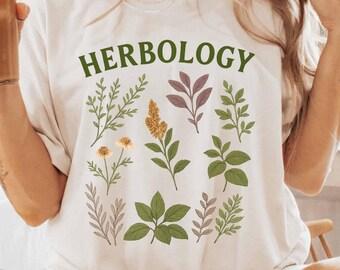 Cottagecore Herbology T-Shirt: Botanical Witchy Tee
