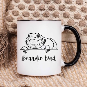 Bearded Dragon Mom Mug: Funny Reptile Lover Coffee Cup