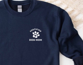 Sudadera de cuello redondo para mamá perruna: un regalo para los amantes de los perros