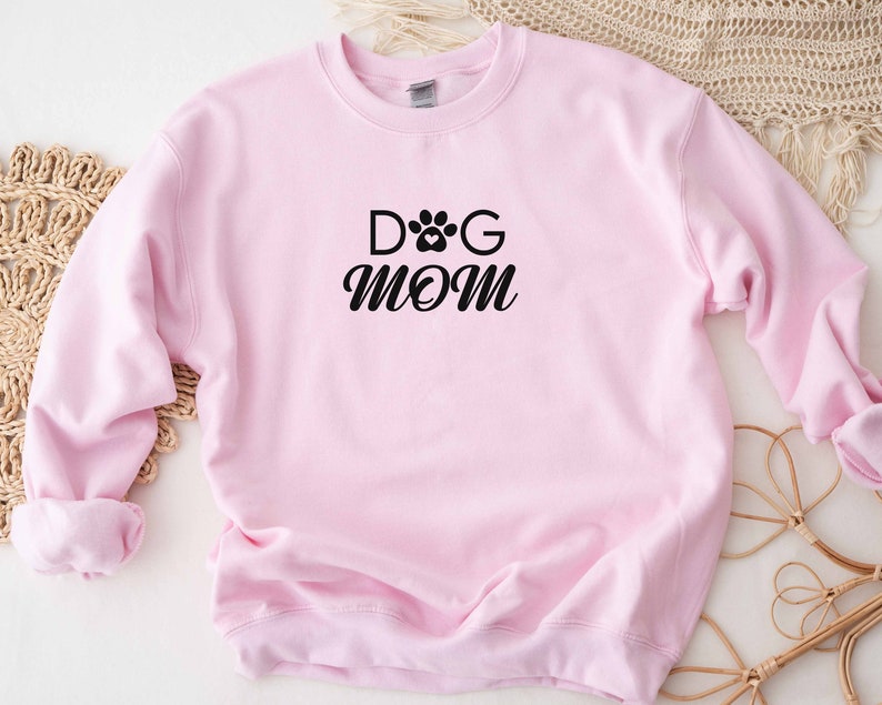 Dog Mom Crewneck Sweatshirt: Dog Lovers Gift image 5