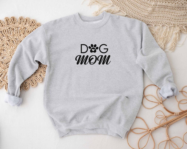 Dog Mom Crewneck Sweatshirt: Dog Lovers Gift image 4