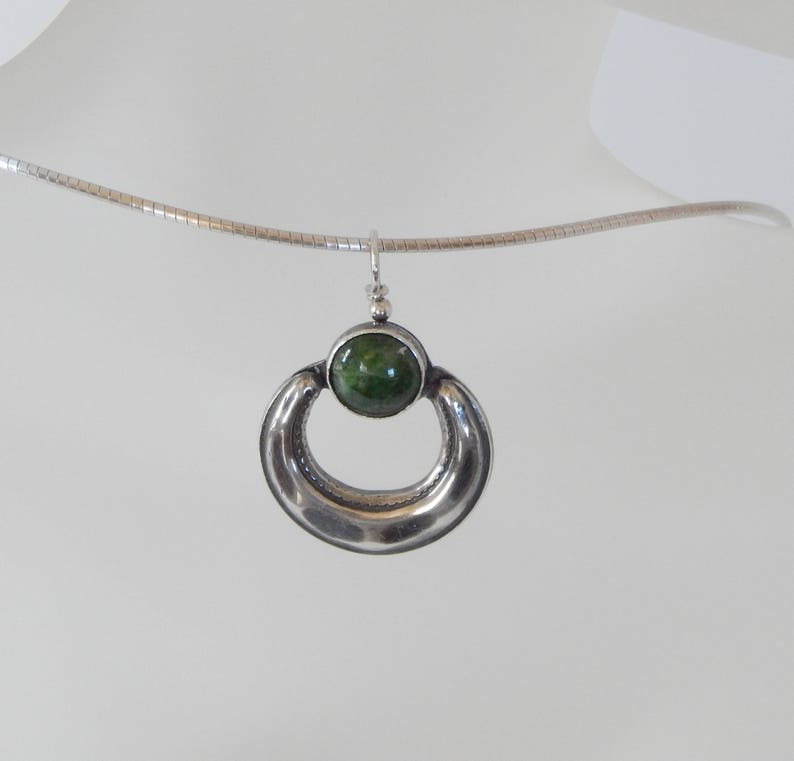 Chrome Diopside Choker Necklace Sterling Silver Choker Necklace Gemstone Necklace Stone Necklace Green Necklace Gift For Her Silver Choker