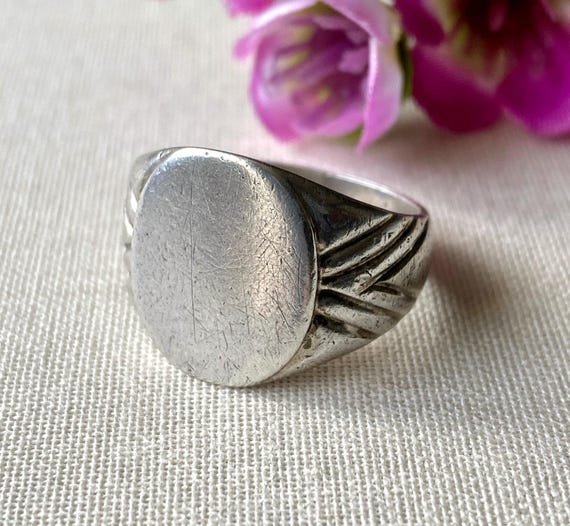 Bague En Argent Massif 925 Taille 54/55 - Style Antique - Occasion