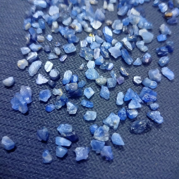 50 Pcs Natural Blue Sapphire Raw Rough Stones (3-5 MM)