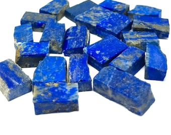 25 Rohe Lapislazuli Edelstein Stück, 14-16 mm, Natürlicher Rough Cut