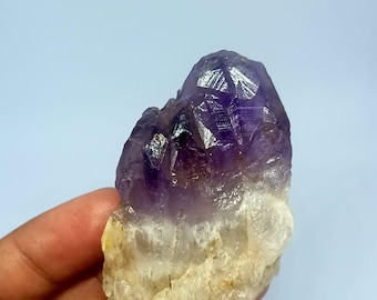 天然アメジストジオードクラスター - 紫水晶クラスター - 鉱物標本