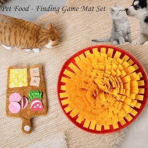 Interactive Snuffle Mat for Dogs: Slow Feeder Puzzle Toy Set to Relieve Stress & Boost Confidence, Easy to Clean, Ideal for Busy Dogs
