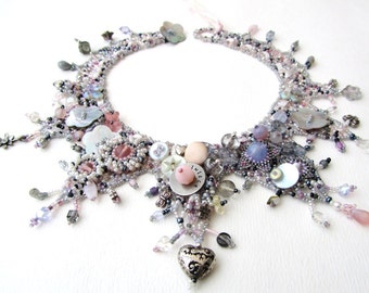 Marie Antoinette Collar DIY Beading Pattern, Statement Necklace Design