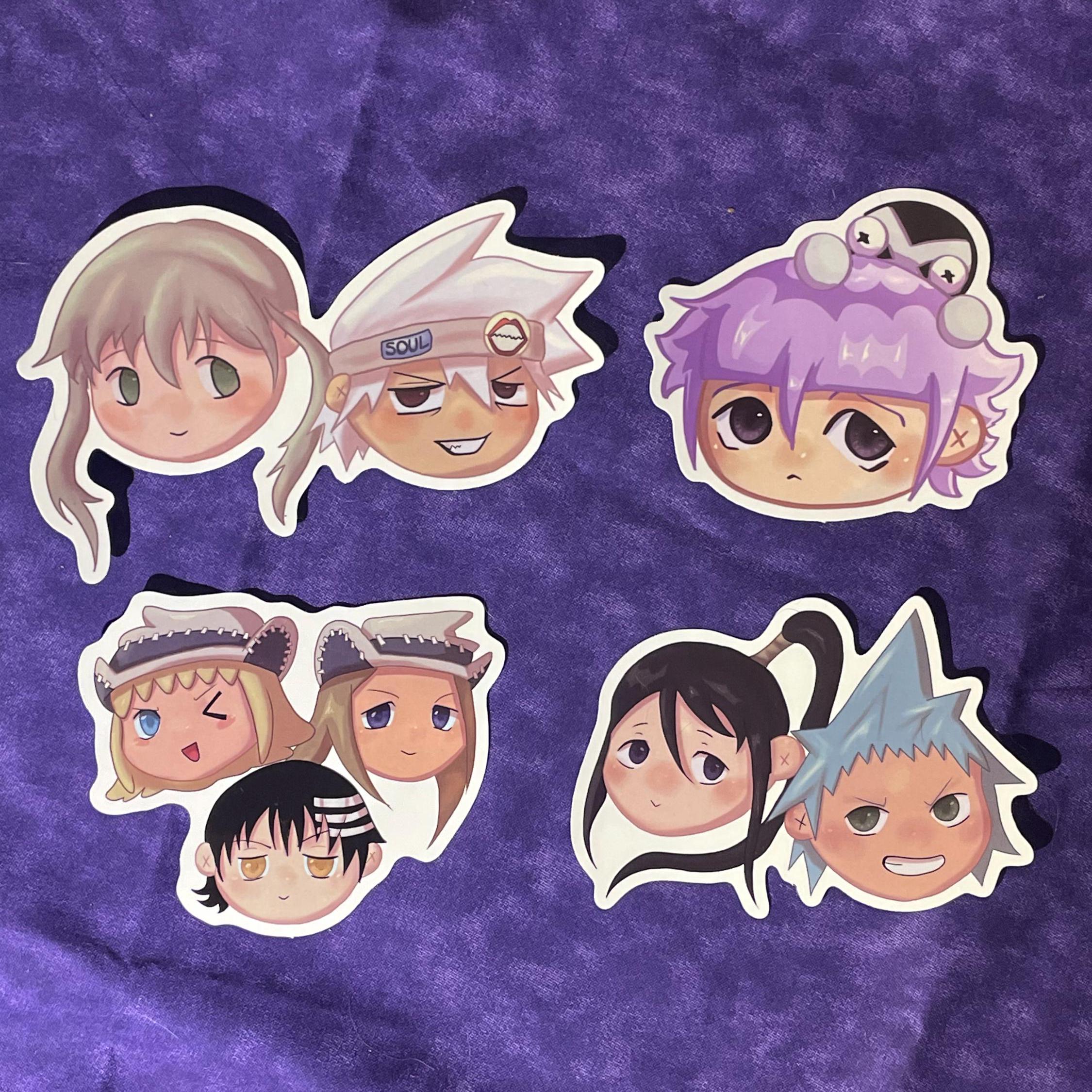 Soul Eater Chibi Stickers - Etsy, image size:2250x2250